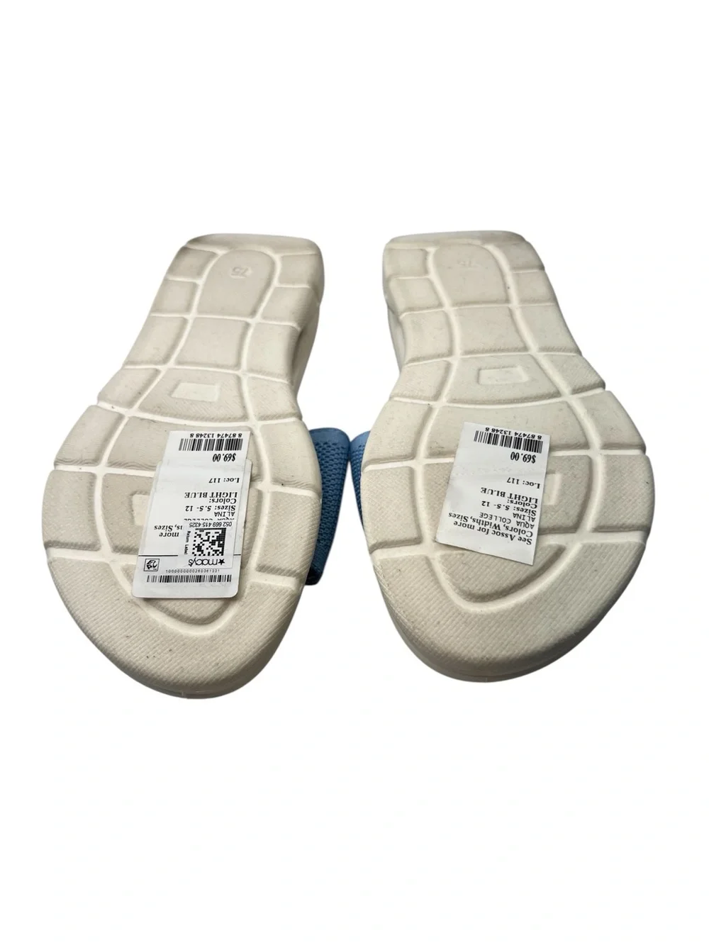 Aqua College Alina Waterproof Slide Sandals Size 7.5 Light Blue Slides NWTOS
